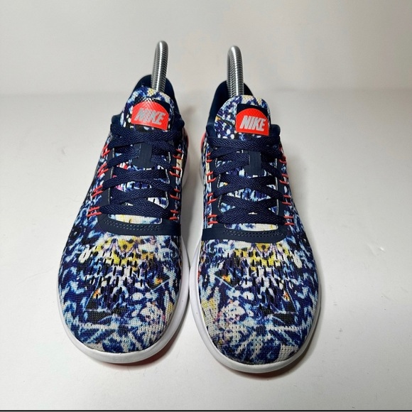 Nike Free Womens Running Shoes Size 6.5 RN 849810-406 Blue Mesh Trail 21 Box 7 - Picture 4 of 8